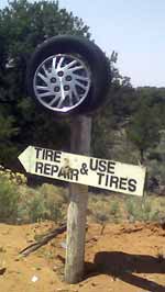 tire repair in the Navajo Nation