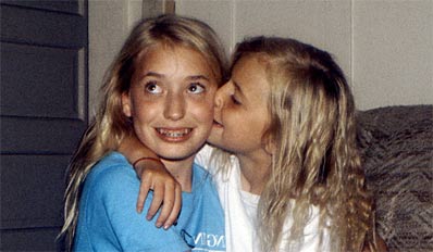 Nicole and Westi hugging